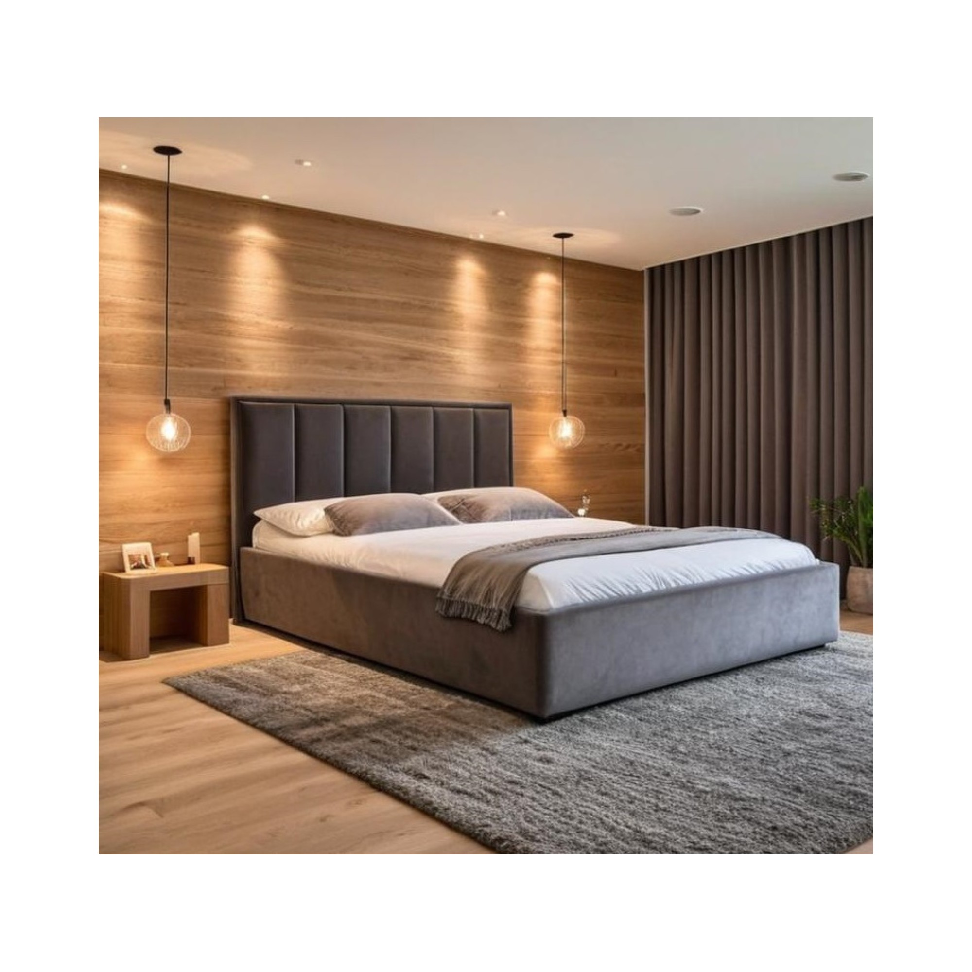 Łóżko Tapicerowane 180x200 PINA II Z Pojemnikiem