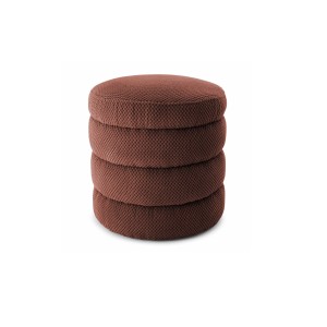 Pufa Okrągła LILA 40x45 Brązowy Plusz