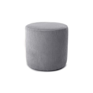 Pufa Okrągła ELEN 40x40 Ciemnoszary Sztruks