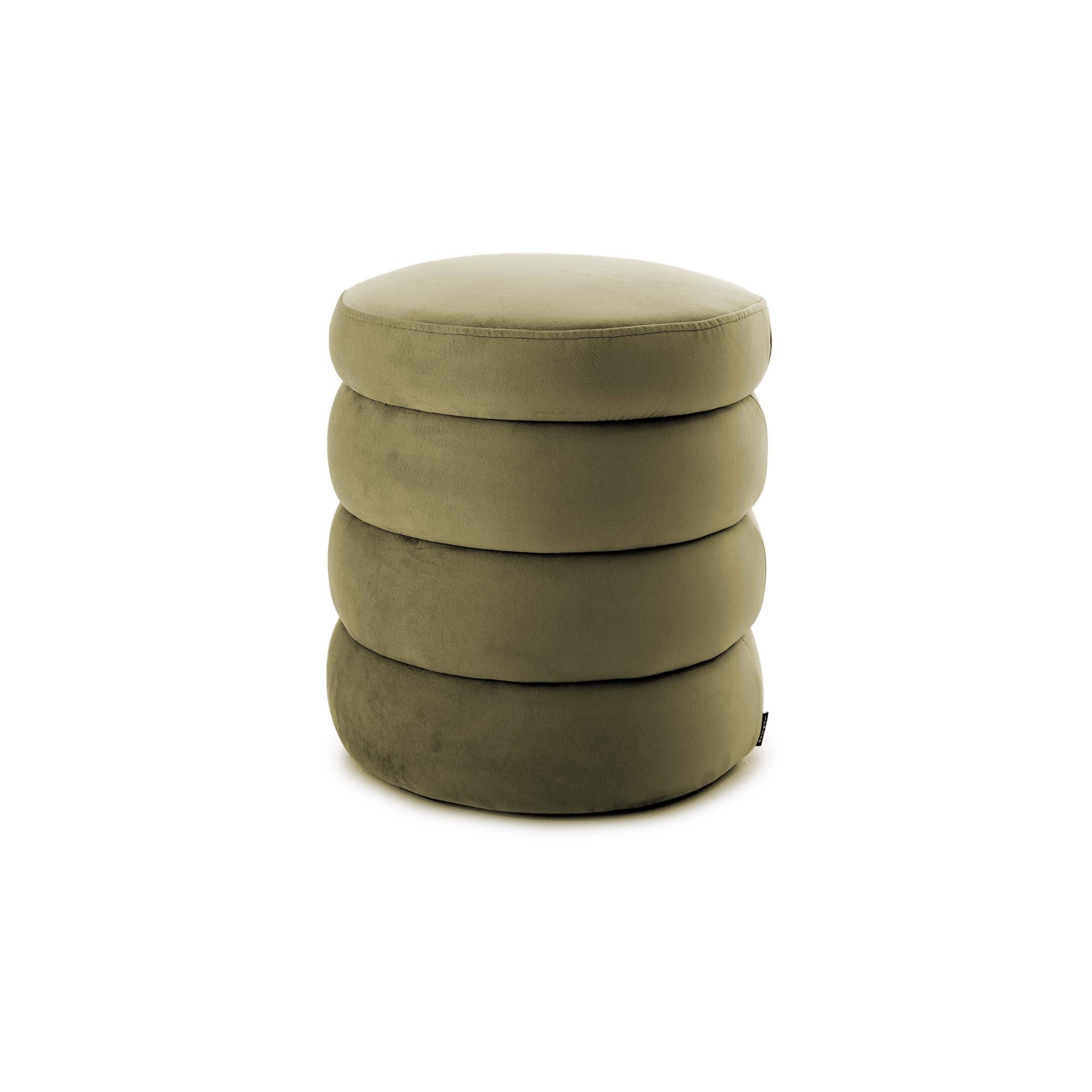 Pufa Okrągła LILA 40x45 Zielony Welur