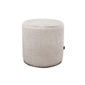 Pufa Okrągła ELEN 40x40 Beżowy Szenil