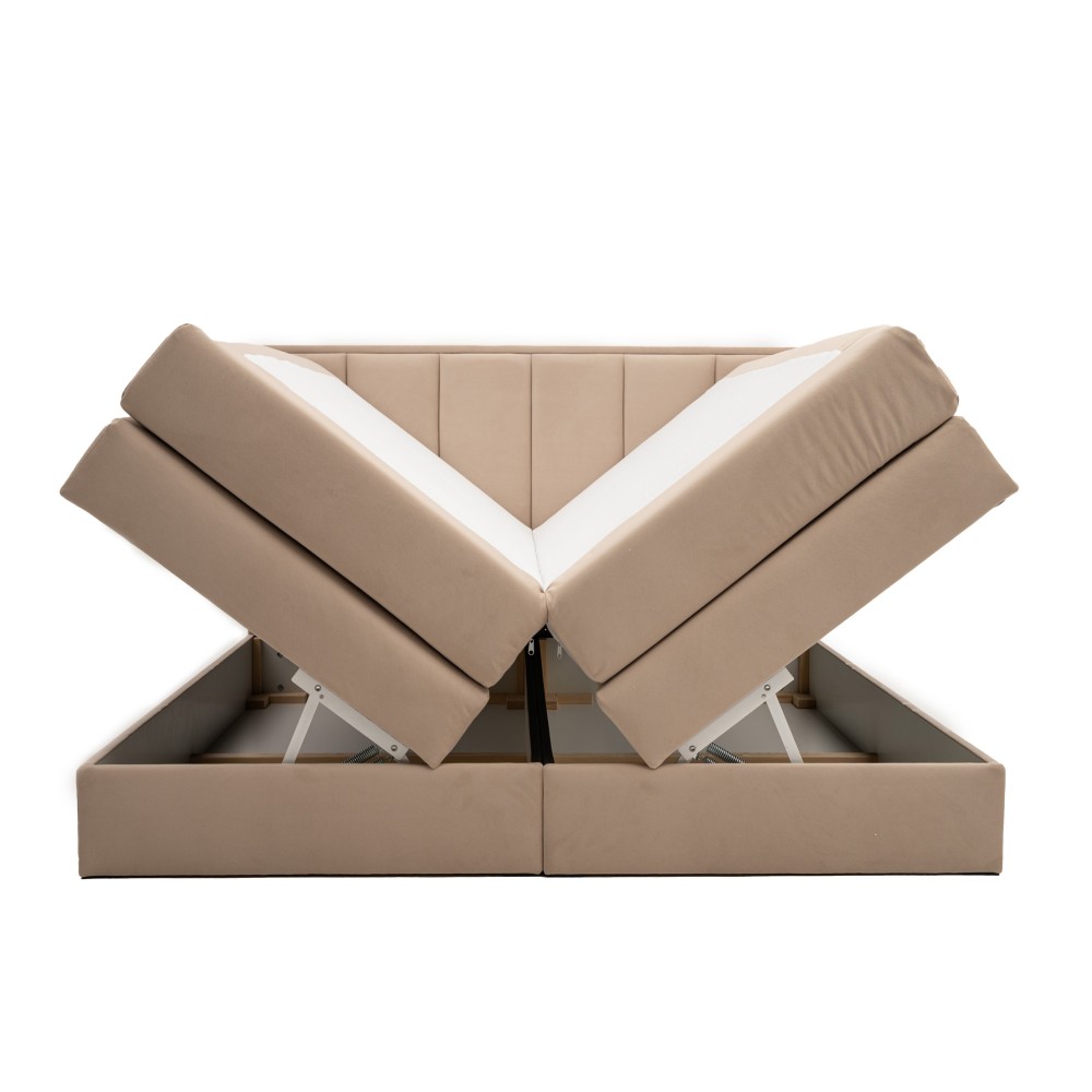Łóżko Kontynentalne 160x200 Z Pojemnikiem Na Pościel ZONA Boxspring