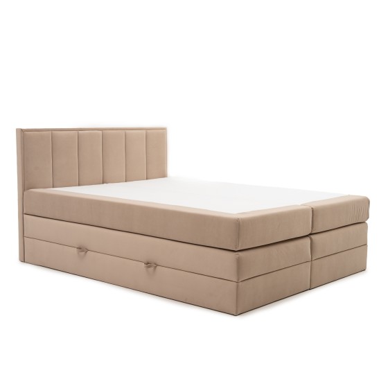 Łóżko Kontynentalne 160x200 Z Pojemnikiem Na Pościel ZONA Boxspring