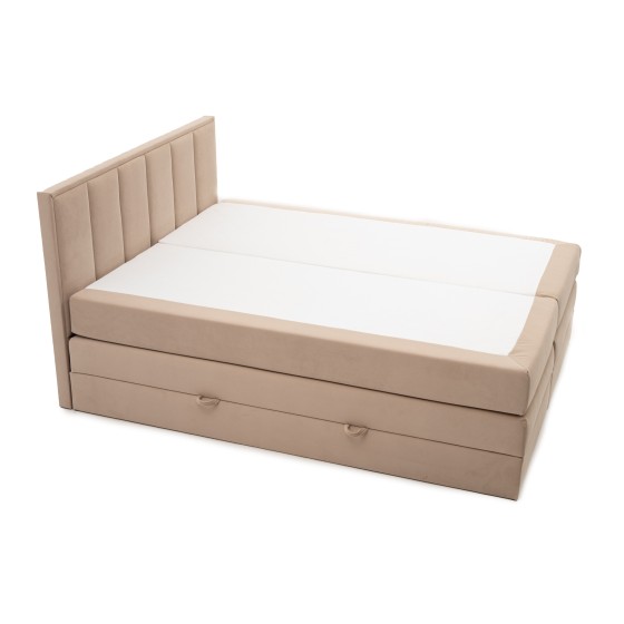 Łóżko Kontynentalne 180x200 Z Pojemnikiem Na Pościel ZONA Boxspring