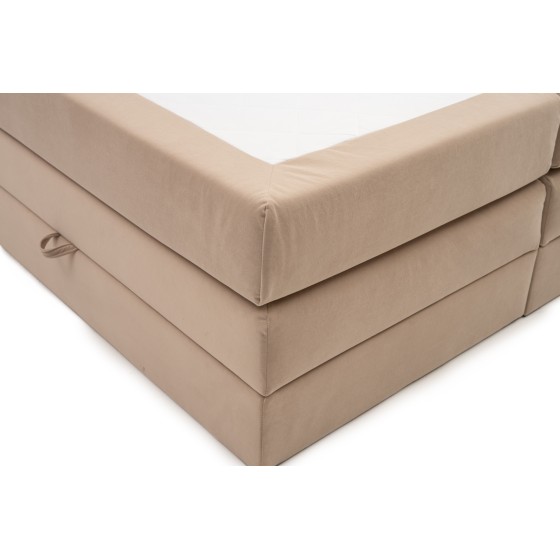 Łóżko Kontynentalne 140x200 Z Pojemnikiem Na Pościel ZONA Boxspring