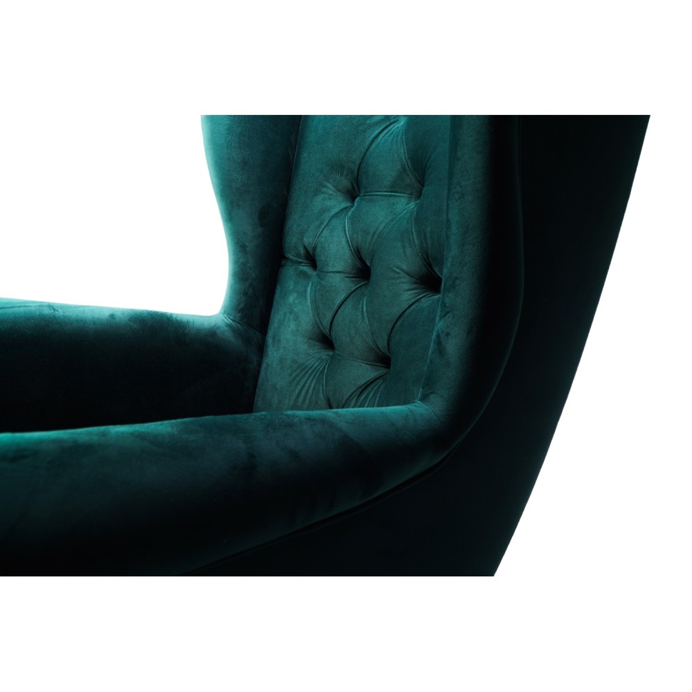 Fotel Uszak GLAMOUR z Podnóżkiem - konfigurator