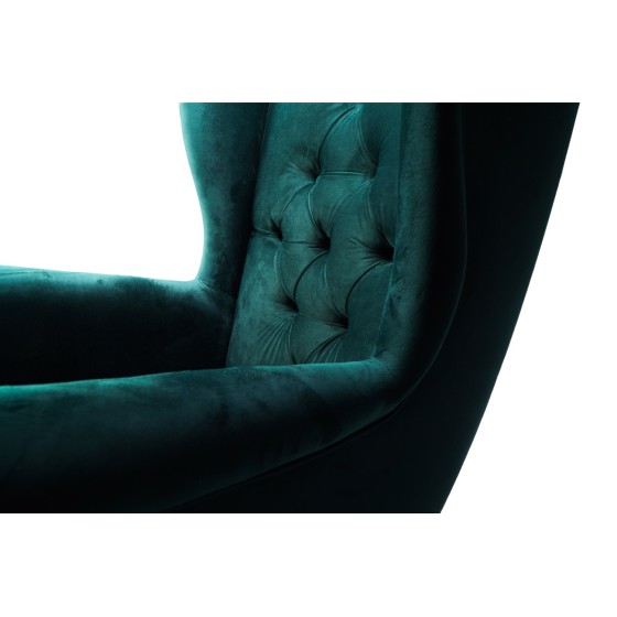 Fotel Uszak GLAMOUR z Podnóżkiem - konfigurator