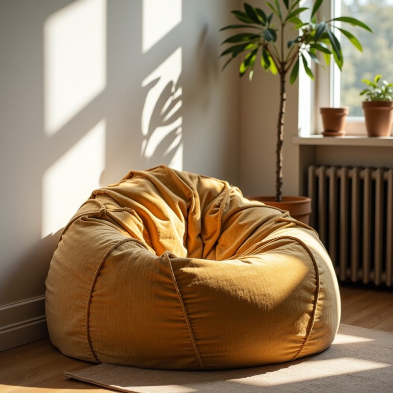 Pufa Worek Żółta SACO