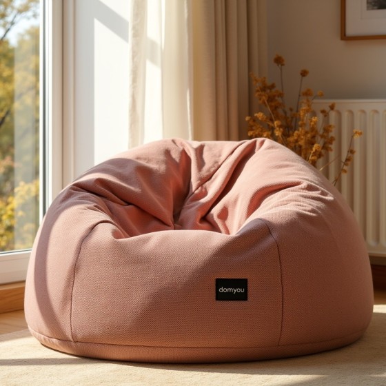 Pufa Worek Różowa Hydrofobowa Dla Dzieci NEST L