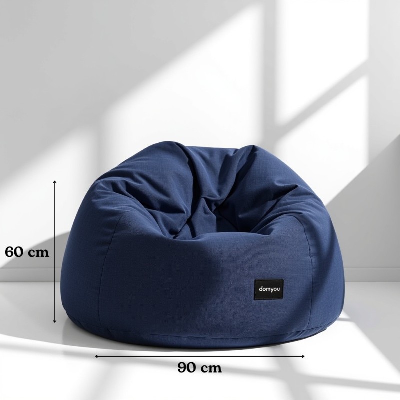 Pufa Worek Granatowa Hydrofobowa NEST XL