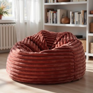 Pufa Worek Brązowa Gruby Sztruks NEST XL