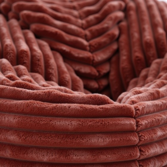 Pufa Worek Brązowa Gruby Sztruks Dla Dzieci NEST M