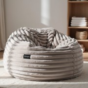 Pufa Worek Szara Gruby Sztruks NEST XL