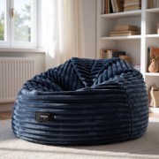 Pufa Worek Granatowa Gruby Sztruks NEST XL