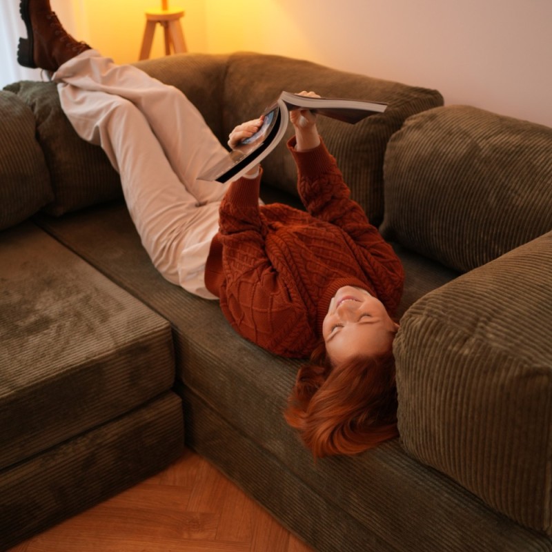 Narożnik 3-osobowy NESTI II Sztruksowy