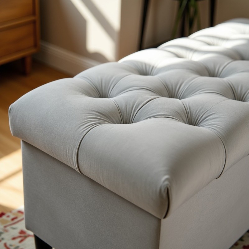 Ławka Pikowana z Pojemnikiem Do Sypialni CHESTER - konfigurator