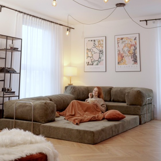 Narożnik 3-osobowy NESTI II Sztruksowy