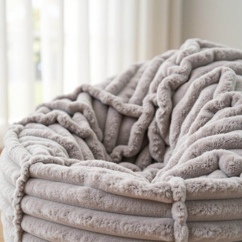 Pufa Worek Szary Gruby Sztruks SACO