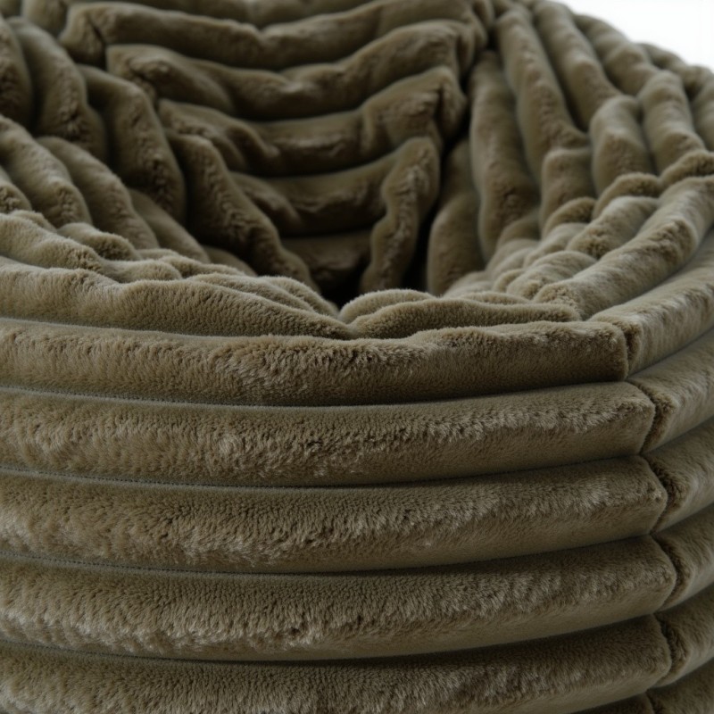 Pufa Worek Oliwkowa Gruby Sztruks SACO