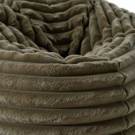 Pufa Worek Oliwkowa Gruby Sztruks SACO