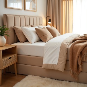 Łóżko Kontynentalne 160x200 Z Pojemnikiem Na Pościel ZONA Boxspring