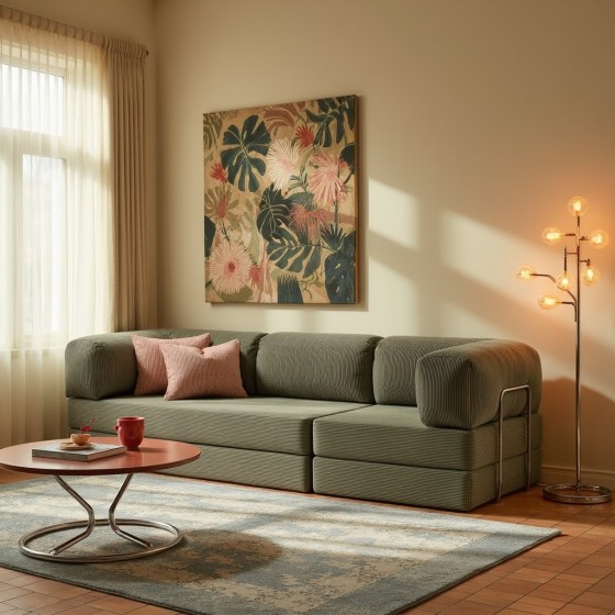 Narożnik 3-osobowy NESTI MINI Sztruksowy