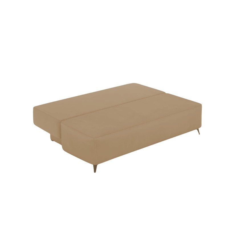 Dostępna od ręki Kanapa Do Salonu z Funkcją Spania MIRA Rozkładana 3-osobowa, Ciemny Beż