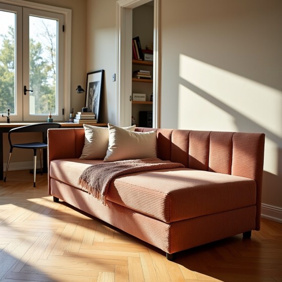 Młodzieżowy Tapczan Feniks 120x200 Ceglasty dla dziecka