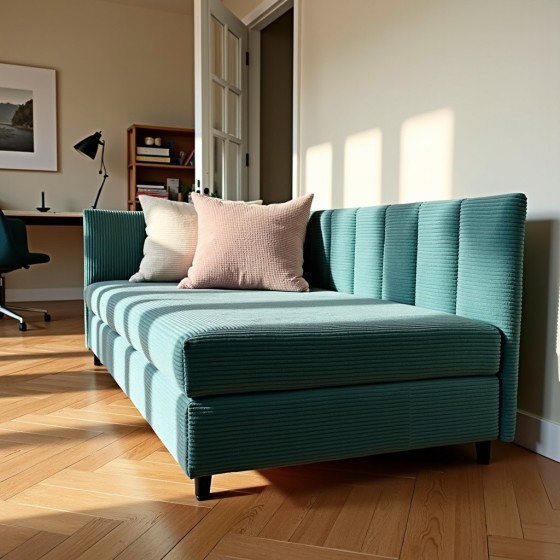 Młodzieżowy Tapczan Feniks 120x200 turkusowy dla dziecka