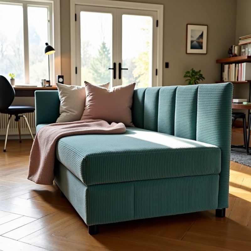 Młodzieżowy Tapczan Feniks 90x200 turkusowy dla dziecka