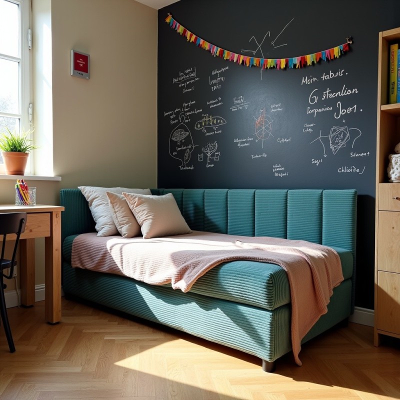 Młodzieżowy Tapczan Feniks 90x200 turkusowy dla dziecka