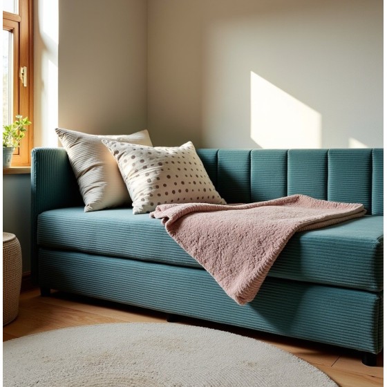 Młodzieżowy Tapczan Feniks 100x200 turkusowy dla dziecka