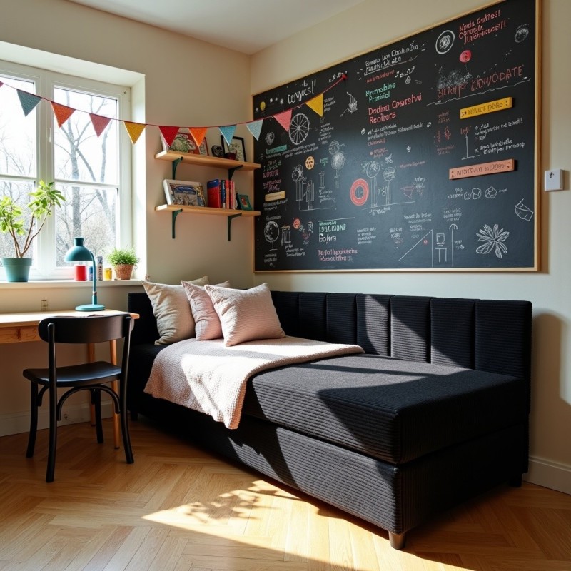 Tapczan Młodzieżowy Jednoosobowy Czarny Sztruks FENIKS 120x200 z Pojemnikiem Bokiem i Oparciem