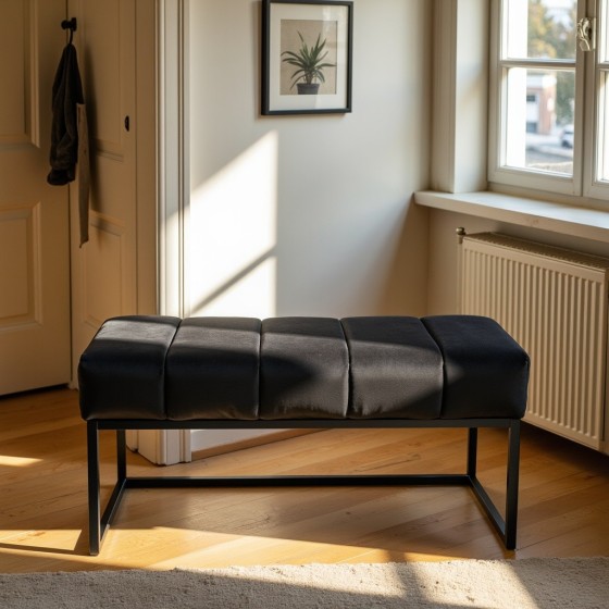 Ławka Loft Lukka Czarna