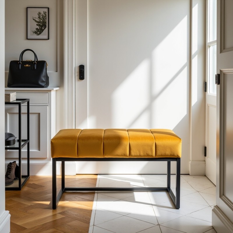 Ławka Loft Lukka Musztardowa