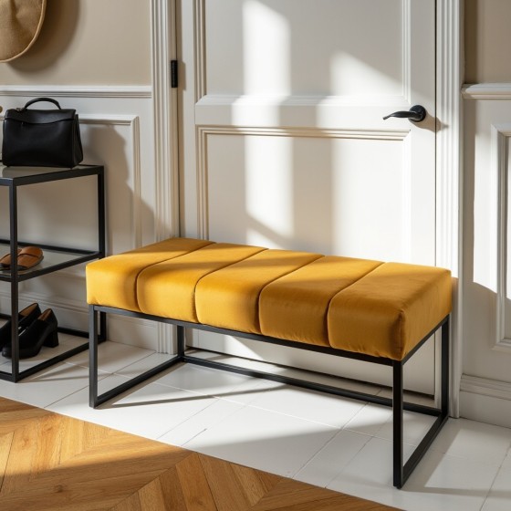 Ławka Loft Lukka Musztardowa