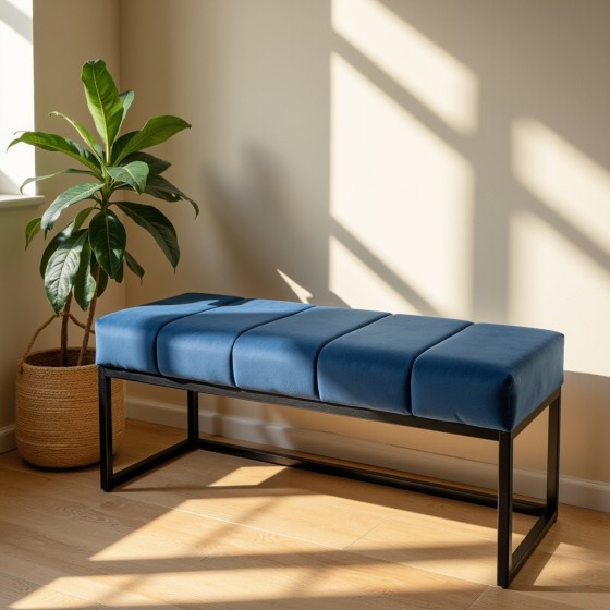 Ławka Loft Lukka Granatowa