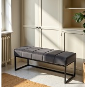 Ławka Loft Lukka Szara Ciemna