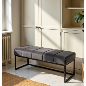 Ławka Loft Lukka Szara Ciemna