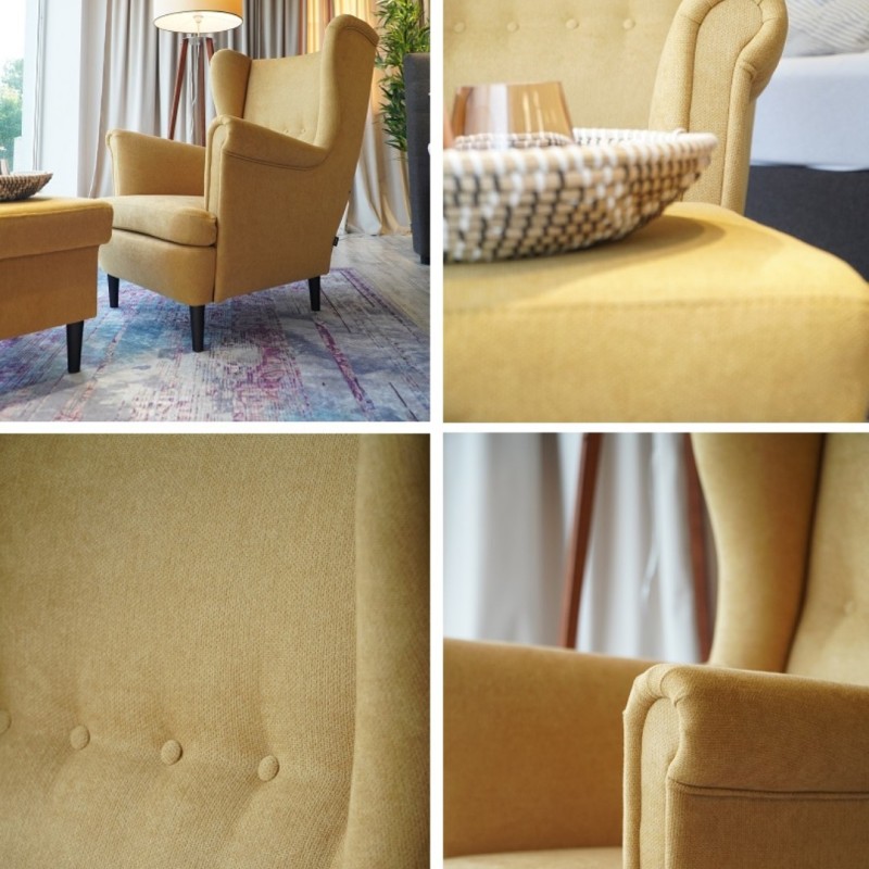 Fotel uszak z podnóżkiem od producenta, niska cena - Domyou