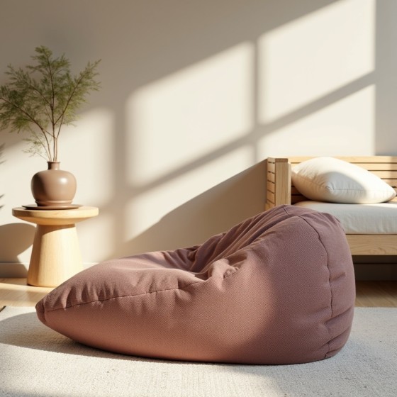 Pufa Worek Różowa ARA L – wygodna i stylowa | Domyou