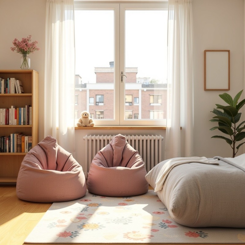 Pufa Worek Różowa ARA L – wygodna i stylowa | Domyou