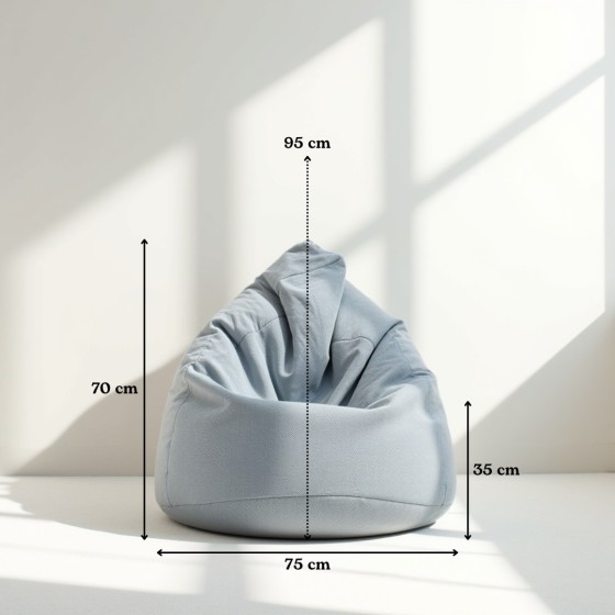 Pufa Dla Dzieci Worek Żółta ARA L – wygodna i niedroga | Domyou