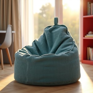 Pufa z Oparciem Turkusowy ALTI - wygoda, charakter i głęboki kolor