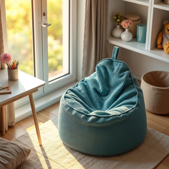 Pufa z Oparciem Turkusowy ALTI - wygoda, charakter i głęboki kolor