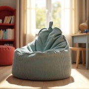 Pufa Worek Z Oparciem Miętowy Sztruks ALTI