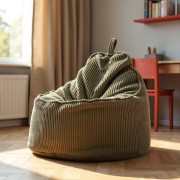 Pufa Worek Z Oparciem Zielony Sztruks ALTI