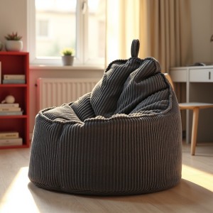 Pufa Worek Z Oparciem Ciemnoszary ALTI