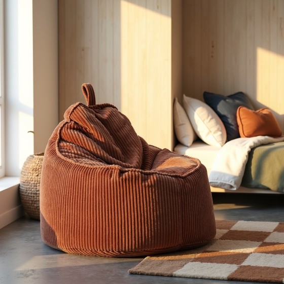 Pufa Worek Z Oparciem Rudy Sztruks ALTI