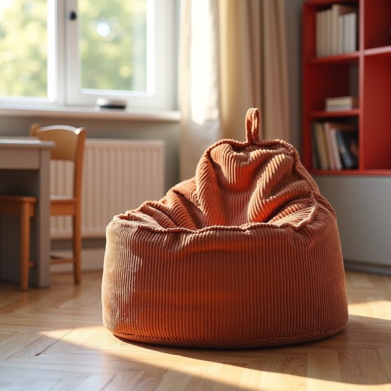 Pufa Worek Z Oparciem Rudy Sztruks ALTI